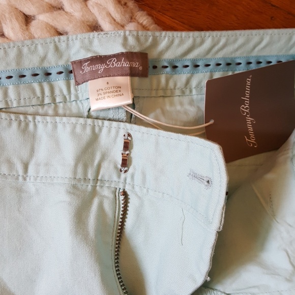 Tommy Bahama Womens Cropped Pants White Size 12